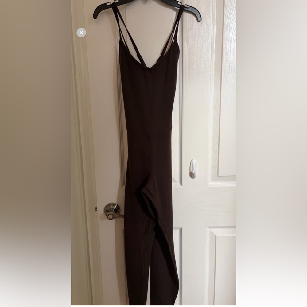 lululemon ALIGN CROSS BACK 25”ESPRESSO Brown BODYSUIT